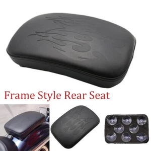 Almohadilla de asiento de pasajero estilo llama para motocicleta 8 almohadilla de ventosa para Harley - Imagen 1 de 9