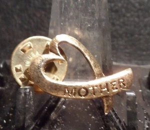 PREOWNED "MOTHER" IN HEART SHAPE PIN (61016) - Picture 1 of 2