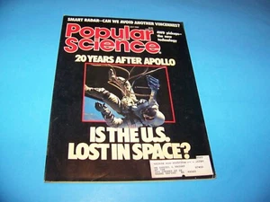 Popular Science Magazine 20 Years After Apollo - Is The U.S. Lost In Space? 1989 - Foto 1 di 3