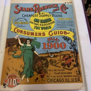 Vintage Sears, Roebuck Catalog Fall 1900 Repro  Ephemera Paperback - Picture 1 of 6