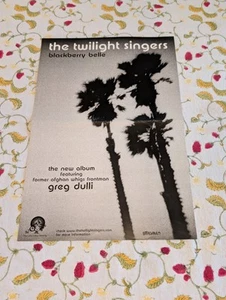 2003 ORIGINAL Twilight Singers BLACKBERRY BELLE Promo Poster 11x17" Afghan Whigs - Picture 1 of 6