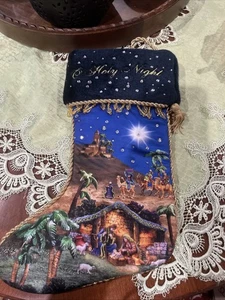 Thomas Kincaid 2007 Nativity Light Up Stocking - Picture 1 of 13