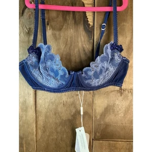 For Love And Lemons Denim Herzen BH Größe Small - Bild 1 von 5
