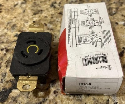 P&S Locking Receptacle NEMA L5-20R Twist Lock Outlet Turnlok 20A 125V L520-R - Image 1 of 2