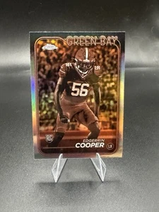 2024 Topps Chrome Refractor Edgerrin Cooper RC Green Bay Packers - Picture 1 of 2