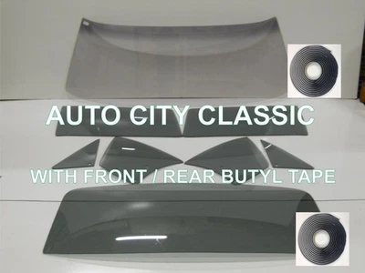 Buick Olds Pontiac 1964 2 puertas techo rígido vidrio parabrisas laterales trasero gris butilo Foto 1 de 4