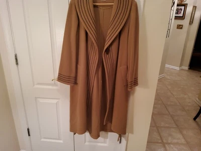 SILHOUETTES CAMEL COAT-ELONGATED REAR HEM-XL- STUNNING!! - Image 1 of 4