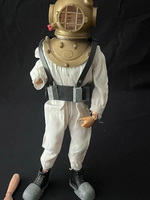 Vintage 1964 GI Joe Deep Sea Diver Suit & Red Fuzzy Beard Hair Scar Figure - Image 1 of 4