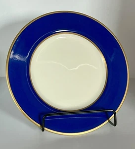 Set of 4 Bone China Mikasa Cathy Hardwick Cobalt Gold Banding 6.5” Plate - Picture 1 of 5