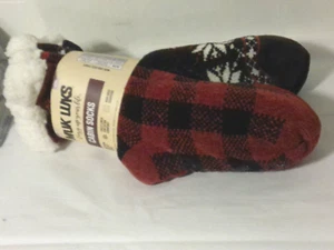 Muk Luks cabin socks 2-pack S/M fully lined non-skid grippers - Picture 1 of 6