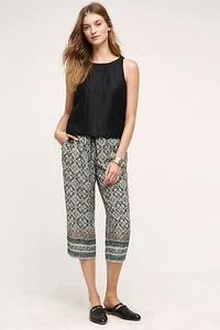 NEW Anthropologie Esterillos Culottes Crop Pants Size Small S - Picture 1 of 4