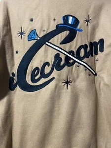 IceCream Embroidered Patch Diamond Wool Varsity Jacket SMALL - Imagen 1 de 10
