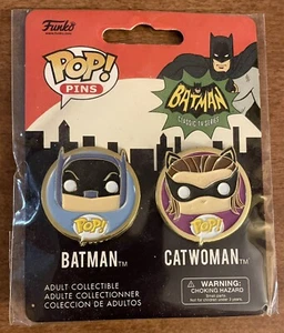 Funko Pop! Pins DC Comics Batman Classic TV: Batman & Catwoman 2er-Pack - Bild 1 von 2