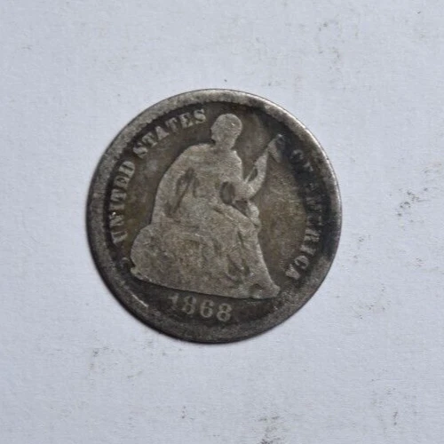 1868 HALF DIME - NICE ORIGINAL GOOD ~ PRICED RIGHT! - Image 1 of 2