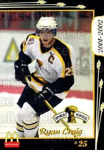 2001-02 Brandon Wheat Kings #3 Ryan Craig - Picture 1 of 1