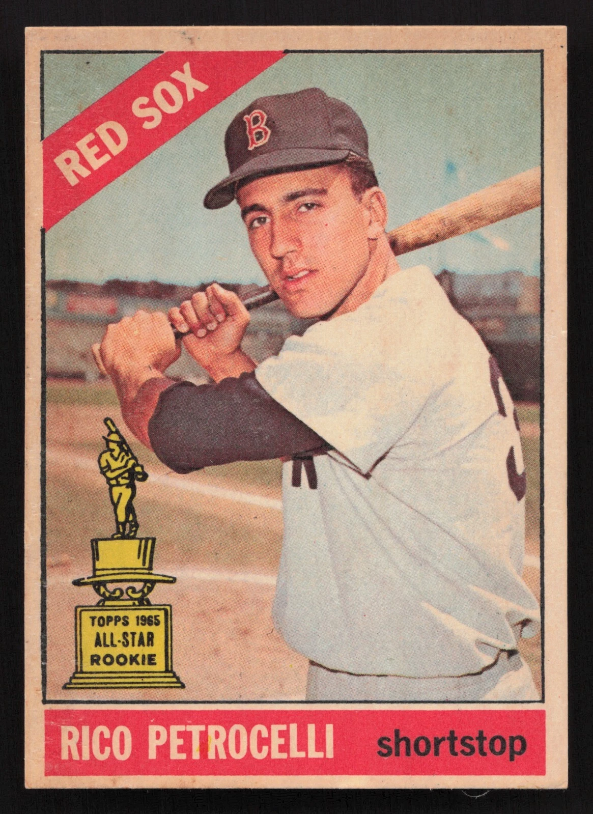 1966 Topps Venezuelan Rico Petrocelli 298 - Boston Red Sox - Vintage PR/FR