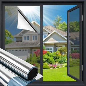 One Way Window Privacy Film Reflective Window Film See Out Not in Heat Blocking - Picture 1 of 8