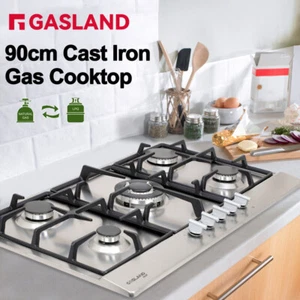 GASLAND chef Gas Cooktop 90CM 5 Burner NG LPG Kitchen Stainless Stove Top Cooker - Picture 1 of 11