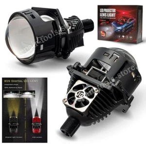 Bright 3.0 inch Bi LED Projector Lens Car Headlight Kit 100W Universal Retrofit - Picture 1 of 8
