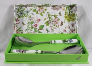 New in Box Portmeirion Botanic Garden Salad Servers - Picture 1 of 3