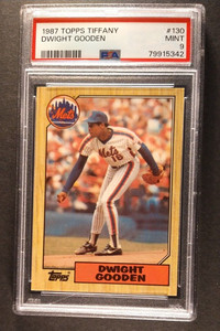 DWIGHT GOODEN 1987 TOPPS TIFFANY 87 NO 130 PSA 9   34559