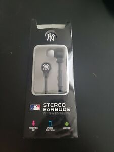 Écouteurs stéréo NEW YORK YANKEES avec micro mains libres marque Mizco sous licence MLB