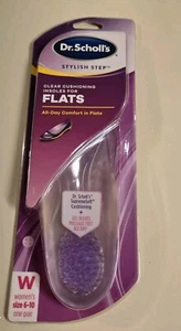 Dr. Scholls Stylish Step Insoles for Flats Clear Cushioning Women's Sz 6-10 1 Pr - Picture 1 of 5