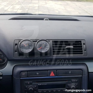 Audi A4 B7 52mm - Zusatzinstrumente Halter Manometer Messgerät Gauge Pod - Picture 1 of 11