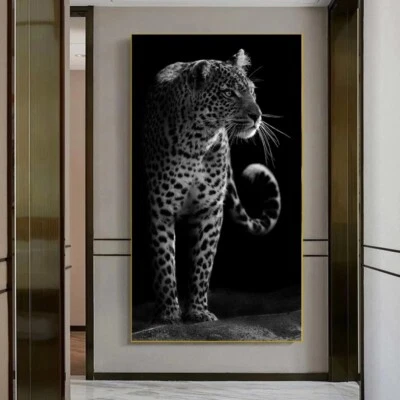 Quadro em tela Leopardos pintura em tela arte na parede pôster em tela decoração para casa - Imagem 1 de 4