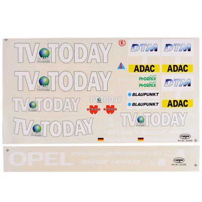 Dekorbogen 1:5 Opel TV Today Aufkleber Winkelhock Team Phoenix DTM Carson 32200 - Image 1 of 3