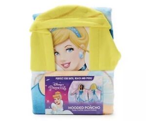 Disney Cinderella Princess Soft Hooded Bath Beach Towel Poncho