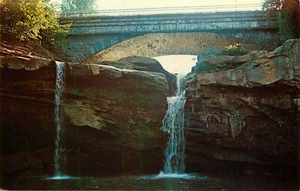 Postkarte Berge unbesendet Black River Falls Elyria Ohio Lodi Brücke - Bild 1 von 2