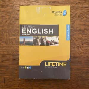 Rosetta Stone Lifetime English Complete Course - Sync to all devices Sealed
