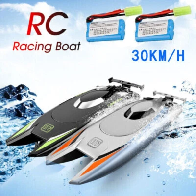 RC Boats 30KM/H High Speed Racing Boat 4CH Remote Control Dual-Motor For Adult  - Image 1 of 4