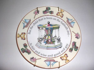 Sunday's Child Plate by Jenny Barnard for Royal Worcester - NEW! MAKE OFFER! - Picture 1 of 2