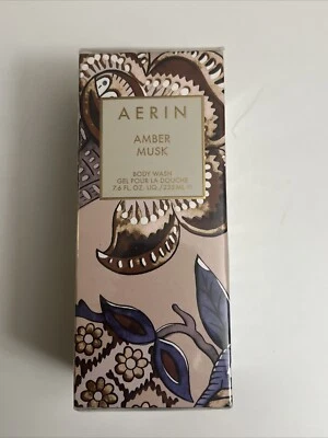 Gel de ducha floral cremoso lavado corporal almizcle ámbar Aerin by Estee Lauder 7,6 oz sellado Foto 1 de 3