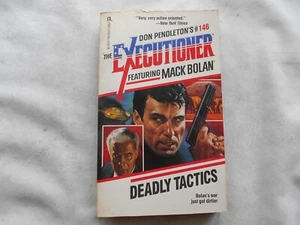 THE EXECUTIONER DON PENDLETON MARK BOLAN PB BOOK #146 DEADLY TACTICS - Picture 1 of 2