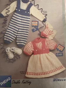Phildar Doppelstrickanleitung Nr:8752 für Baby Jungen und Baby Mädchen - Bild 1 von 1