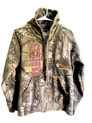 Cabela Real Tree Camo Hunting Hoodie Medium Cotton Lined Outdoor Camp - Image 1 of 4