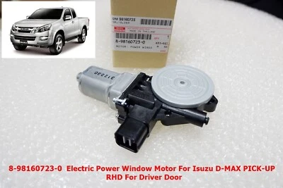 8-98160723-0  Driver Door Electric Window Motor For Isuzu D-MAX 2012-19 RHD - Image 1 of 4