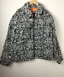 Neu mit Etikett Native Youth Herrenjacke Wollmischung Mantel Oberbekleidung Größe XL grau weiß - Bild 1 von 9