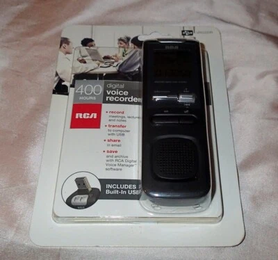RCA VR5320R 400hr 1GB Digital Voice Recorder Transfer Manage Share *New - Image 1 of 2