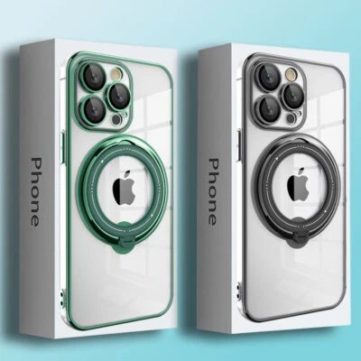 For iPhone 14 Pro Max 13 12 11 ShockProof MagSafe Magnetic Holder Gel Case Cover - Image 1 of 4