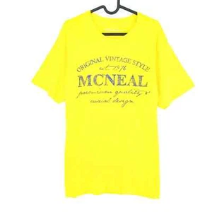 MCNEAL Hombre Amarillo Estampado Gráfico Camiseta Cuello Redondo Talla 2XL EEG - Imagen 1 de 9