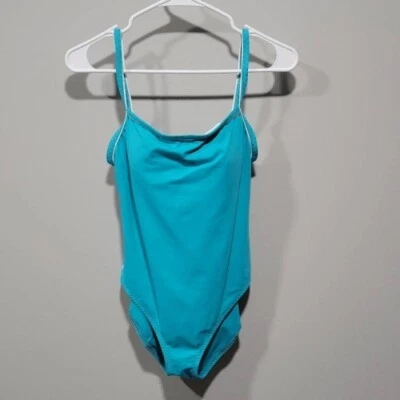 Traje de baño Ralph Lauren de una pieza para mujer talla 12 azul brillante logotipo de cobertura completa NUEVO Foto 1 de 4