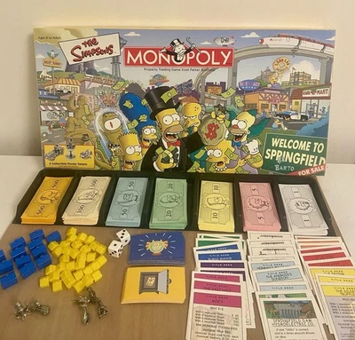 Juego de Mesa Los Simpson Monopoly 6 Fichas de Peltre Coleccionables Completo Usado en Excelente Condición Foto 1 de 4