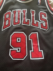 Dennis Rodman 1997-98 Chicago Bulls Mitchell & Ness HWC Swingman Jersey Men’s L - Picture 1 of 8