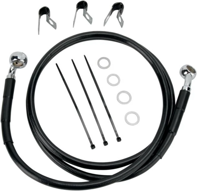 DS Vinyl Brake Line Kit Front +8" Harley Davidson Heritage Softail/FatBoy 143646 - Image 1 of 1