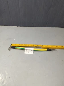 3 AWG Power Cable Grounding Wire "9.5 W/ Ring Terminals From A Server Rack  - Picture 1 of 6