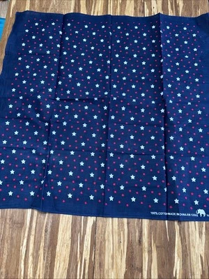 Blue Bandana White/ Red Stars/ Unused - Image 1 of 4